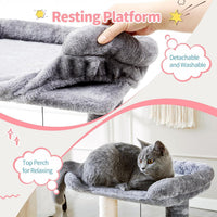 Cat Tree Tower for Small Cats & Kittens – 4-in-1 with Scratching Post
