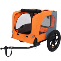 Pet Bike Trailer for Dogs – Collapsible Dog Trailer with All-Terrain Wheels