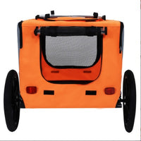 Pet Bike Trailer for Dogs – Collapsible Dog Trailer with All-Terrain Wheels