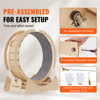 Cat Exercise Wheel – Indoor Cat Treadmill for Exercise & Play