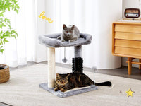 Cat Tree Tower for Small Cats & Kittens – 4-in-1 with Scratching Post
