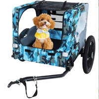 Pet Bike Trailer for Dogs – Collapsible Dog Trailer with All-Terrain Wheels