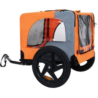 Pet Bike Trailer for Dogs – Collapsible Dog Trailer with All-Terrain Wheels