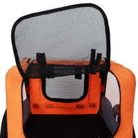 Pet Bike Trailer for Dogs – Collapsible Dog Trailer with All-Terrain Wheels