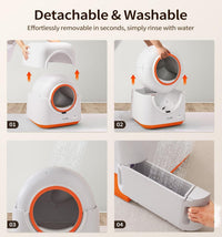 Self-Cleaning Cat Litter Box – Automatic, App Control & Odor-Free