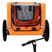 Pet Bike Trailer for Dogs – Collapsible Dog Trailer with All-Terrain Wheels